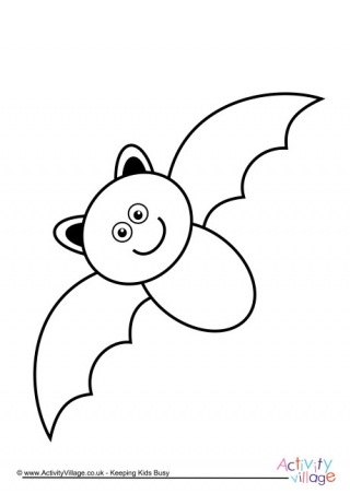 Bat Kids Coloring Pictures 1