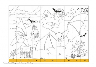 Bat Counting Jigsaw