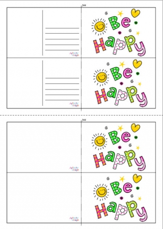Be Happy Postcards