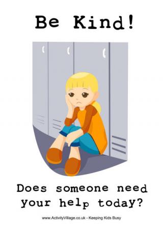 Be Kind Girl Poster