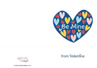 Be Mine Card