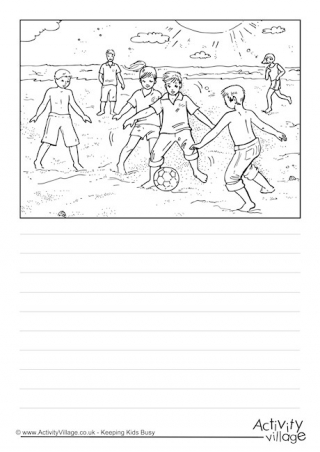 Beach Soccer Story Paper