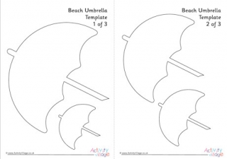 Beach Umbrella Template