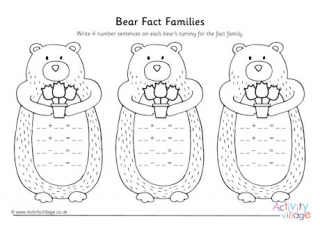 Bear Fact Families Blank
