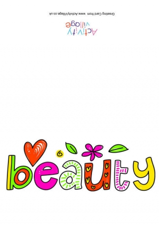 Beauty Card