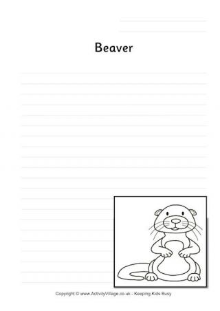 Beaver Writing Page