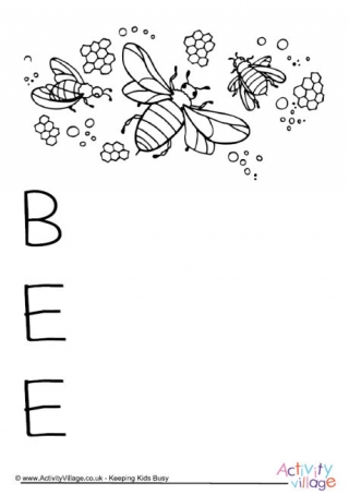 Bee Acrostic Poem Printable 2