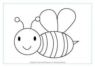 Bee Colouring Page