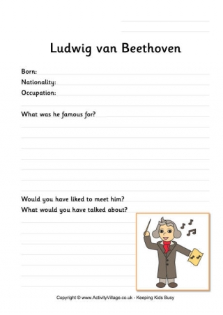 Beethoven Worksheet