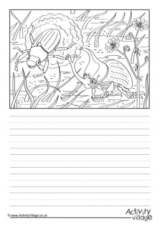 Beetles Scene Story Paper