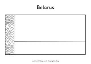 Belarus Colouring Flag