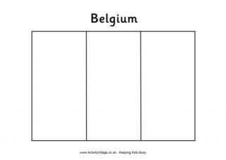 Belgium Flag Colouring Page