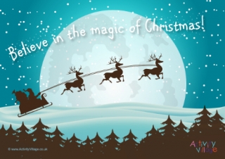 Believe In The Magic Of Christmas Poster