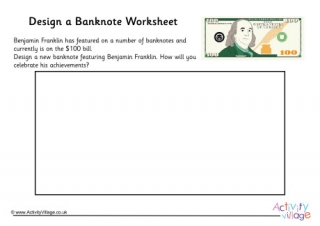 Benjamin Franklin Design a Banknote Worksheet