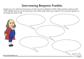 Benjamin Franklin Interview Worksheet