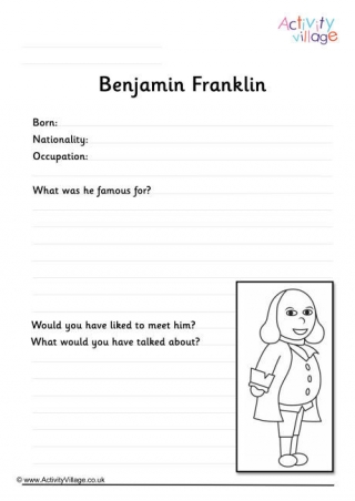 Benjamin Franklin Worksheet