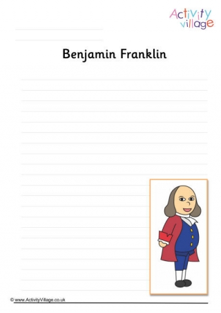 Benjamin Franklin Writing Page