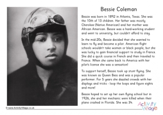 Bessie Coleman Short Bio