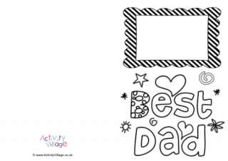 Best Dad Frame Card