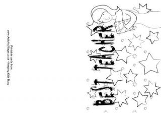 It is a photo of Bewitching Free Printable Teacher Appreciation Cards to Color It is an image of Bewitching Free Printable Teacher Appreciation Cards to Color