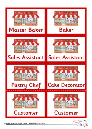 Betty's Bakery Name Badges