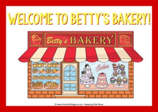 Betty's Bakery Welcome Poster