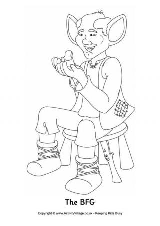 BFG Colouring Page