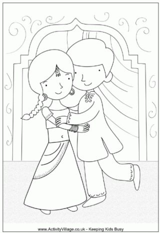 Bhaiya-Dooj Colouring Page