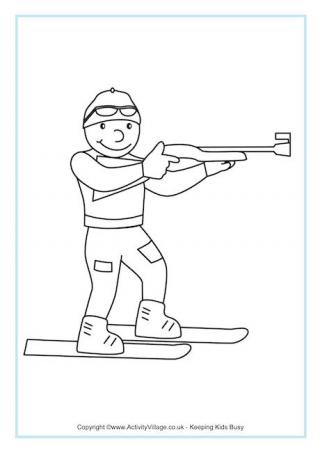 Download Winter Olympics Colouring Pages