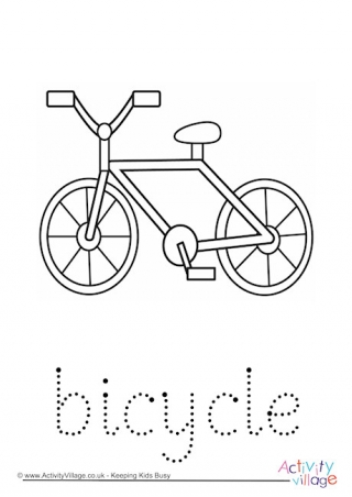 Bicycle Word Tracing