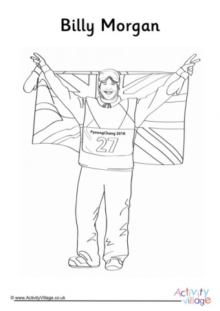 Billy Morgan Colouring Page