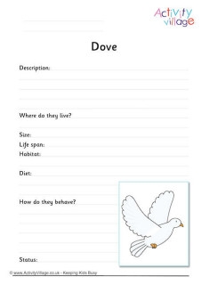 Bird Fact Finding Worksheets