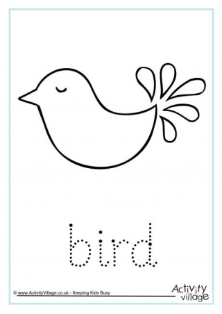 Bird Word Tracing