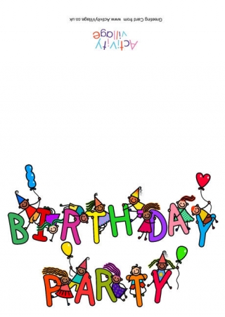 Birthday Party Card
