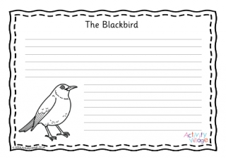 Blackbird Writing Page 2