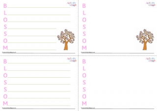 Blossom Acrostic Poem Printable