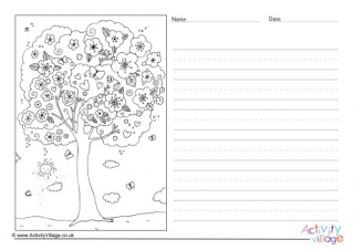 Blossom Tree Story Paper