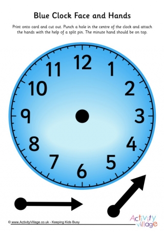 Blue Learning Clock
