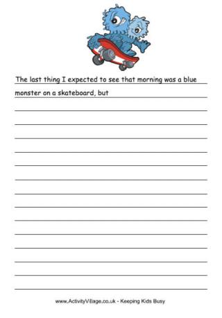 Blue Monster Story Starter