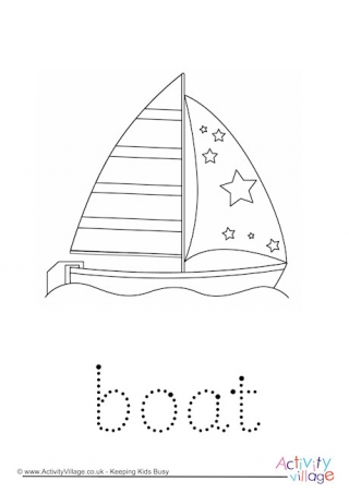 Boat Word Tracing