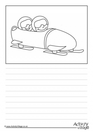 Bobsled Story Paper