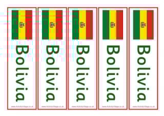 Bolivia Bookmarks