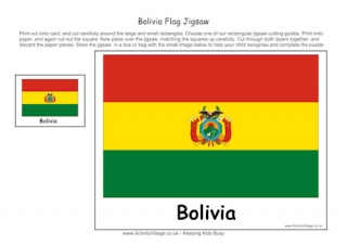 Bolivia Flag Jigsaw