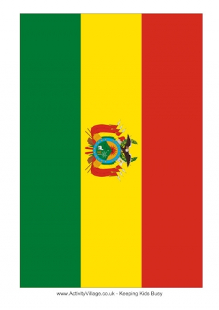 Bolivia Flag Printable