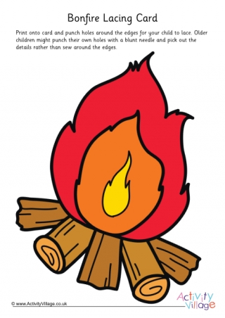 Bonfire Lacing Card 2