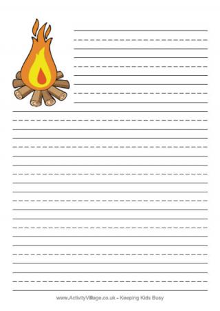 Bonfire Writing Paper