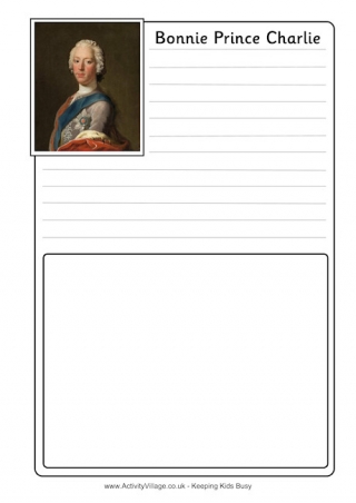 Bonnie Prince Charlie Notebooking Page 1