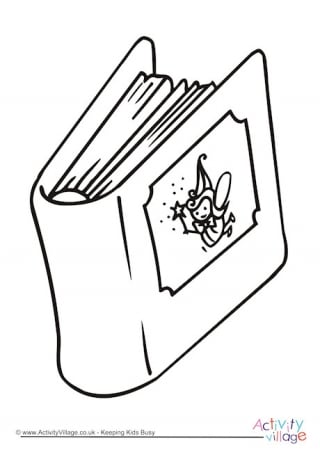 Book Colouring Page 2