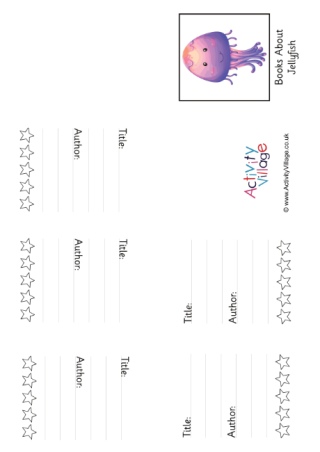 Books About Jellyfish Origami Booklet
