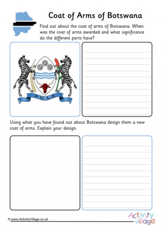 Botswana Coat Of Arms Worksheet